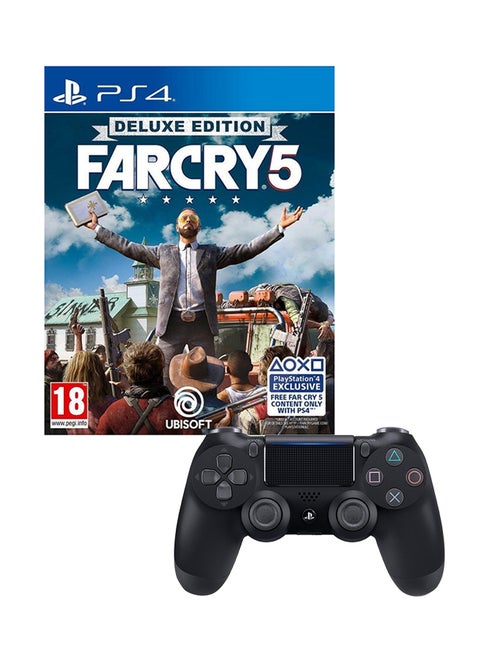 Far Cry 5 With DualShock 4 Wireless Controller - (Intl Version) - Action & Shooter - PlayStation 4 (PS4)