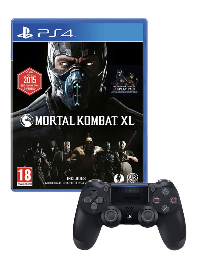 WB Games - Mortal Kombat XL + DualShock 4 Wireless Controller - (Intl Version) - Fighting - PlayStation 4 (PS4) - Image 1