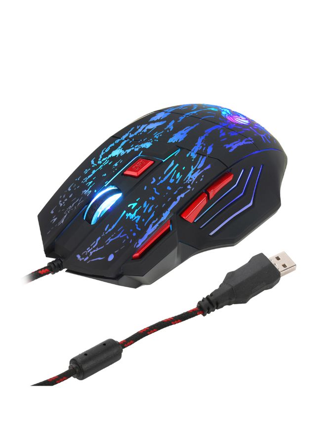 HXSJ - H300 Wired Gaming Optical Mouse Multicolour - Image 1
