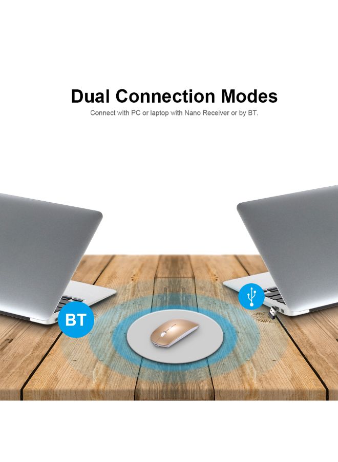 WZ-1 Wireless Portable Mouse White - Image 2