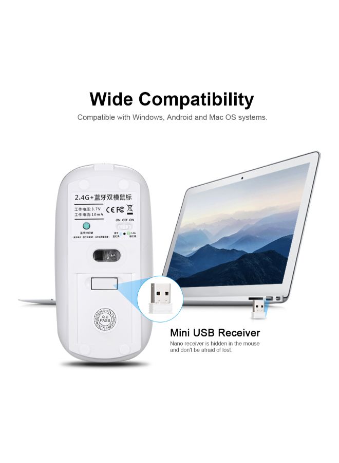 WZ-1 Wireless Portable Mouse White - Image 5