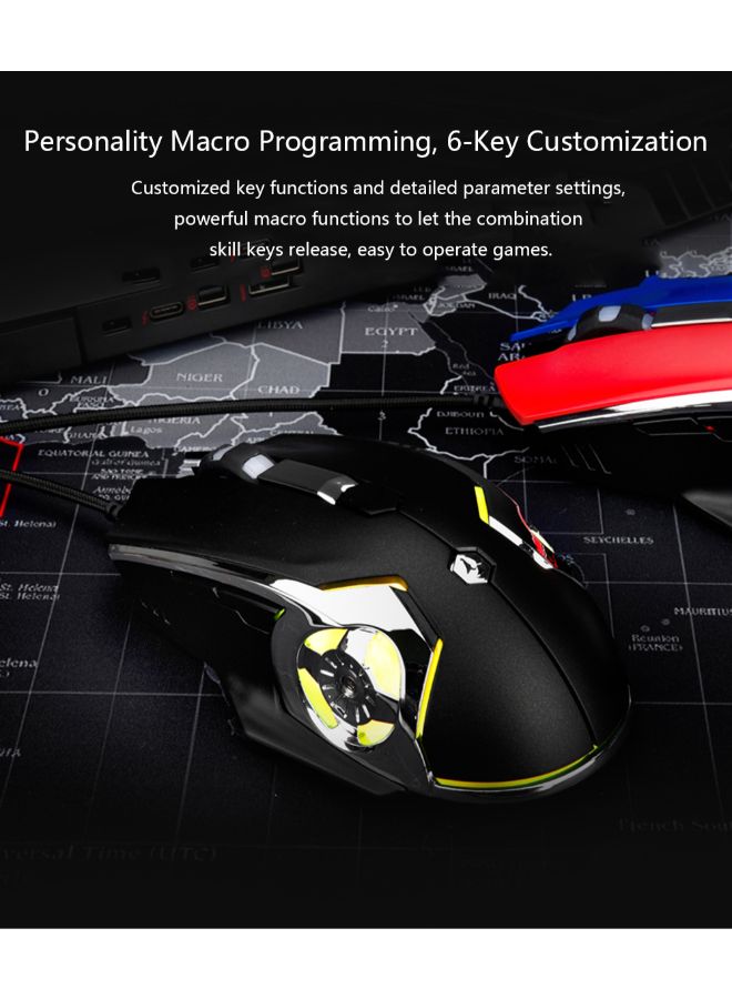 Ajazz AJ120 Wired Adjustable Gaming Mouse Black/Blue/Pink - Image 2