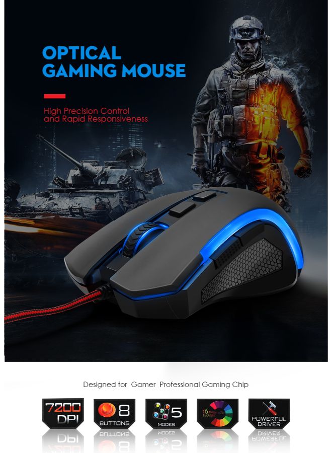 M607 Wired Gaming Optical Mouse