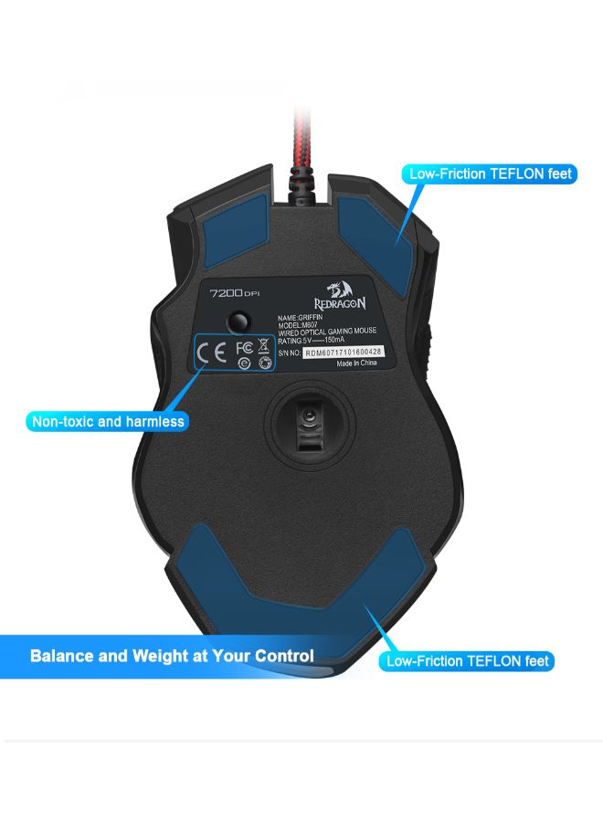 M607 Wired Gaming Optical Mouse