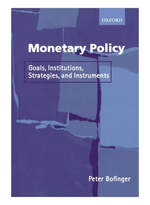 Monetary Policy paperback english - 15-Oct-07