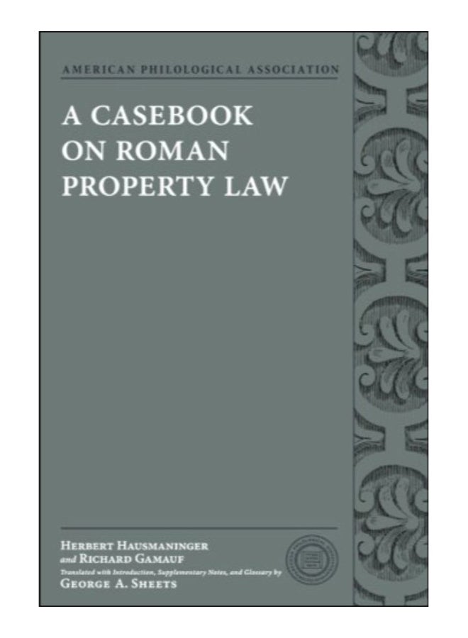 A Casebook On Roman Property Law paperback english - 30-Jun-08