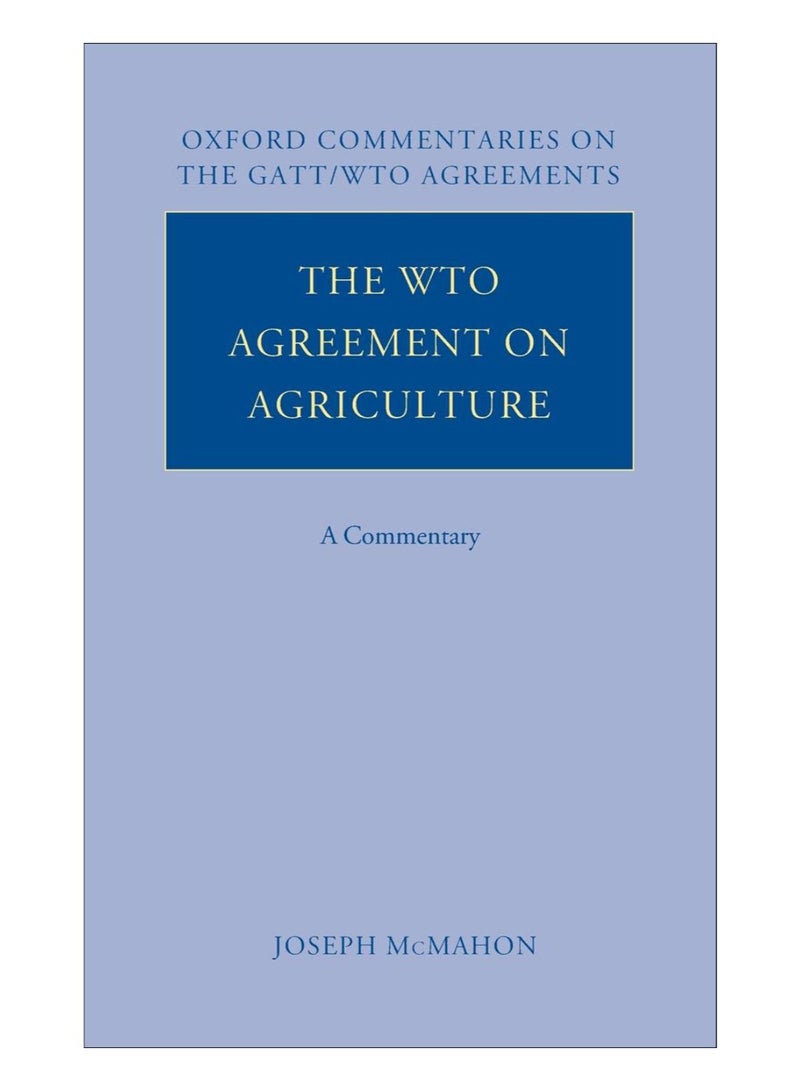 The WTO Agreement On Agriculture hardcover english - 27-Mar-09