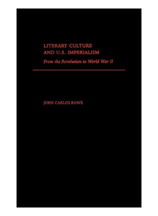 Literary Culture And U.S. Imperialism hardcover english - 2-Jul-10 - v1561111852/N26907137A_1