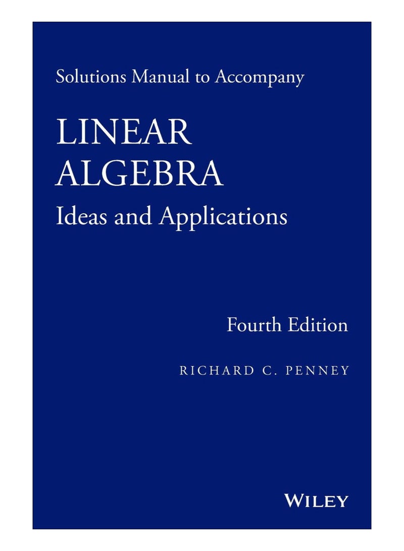 Solutions Manual To Accompany Linear Algebra paperback english - 10-Oct-09 