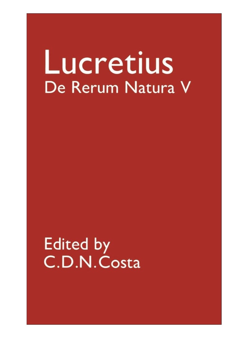 Lucretius De Rerum Natura V paperback english - 21-Oct-12