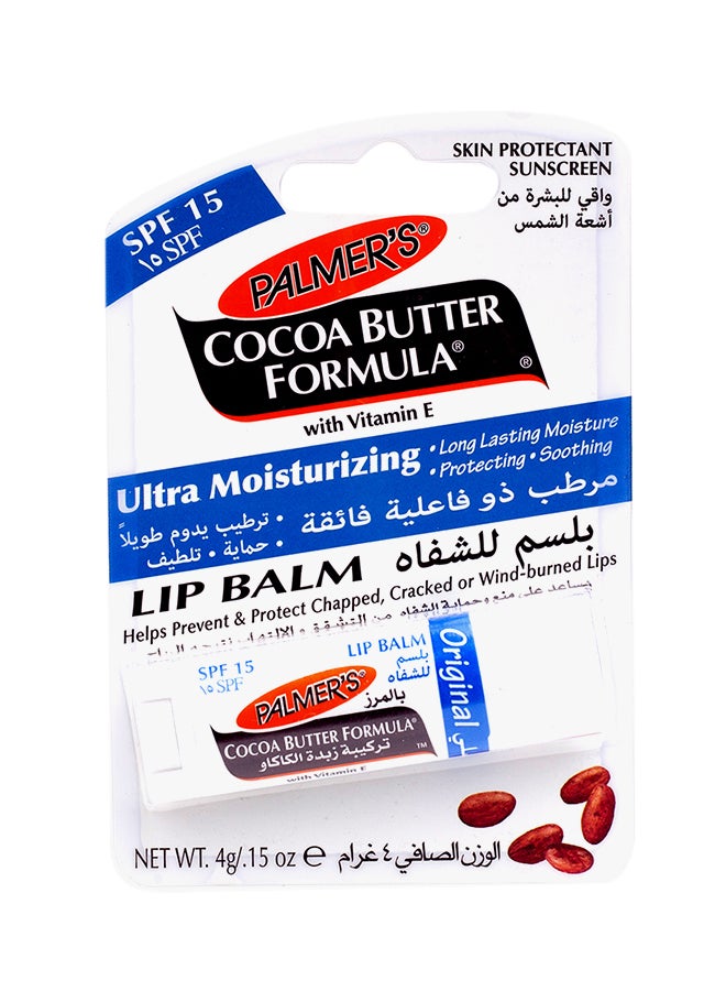 PALMER'S - Cocoa Butter Formula Ultra Mosturizing Lip Balm SPF 15 4grams - Image 1