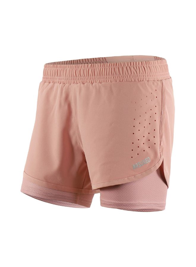 ARSUXEO 2-In-1 Breathable Running Shorts With Longer Liner S - Image 1