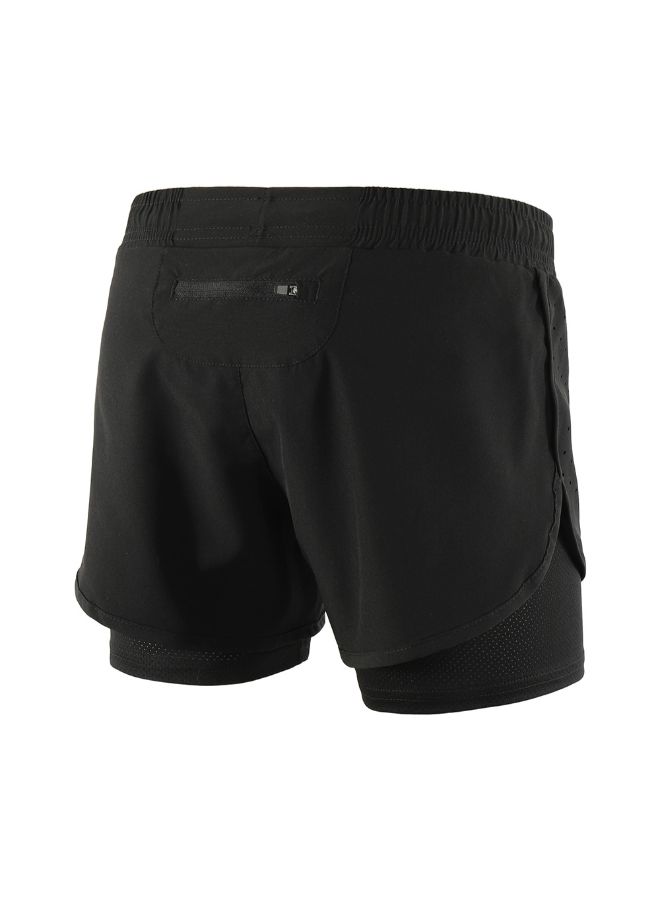 ARSUXEO 2-In-1 Breathable Running Shorts With Longer Liner M  - Image 2