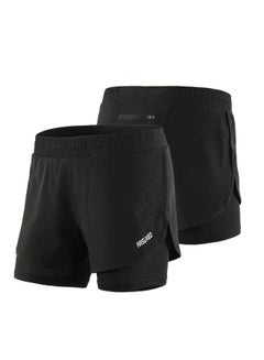 ARSUXEO 2-In-1 Breathable Running Shorts With Longer Liner S  - Image 1