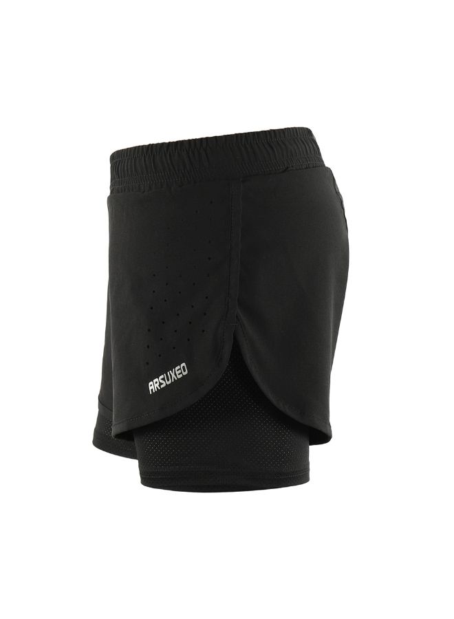 ARSUXEO - 2-In-1 Breathable Running Shorts With Longer Liner S - Image 1