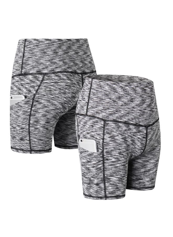 LIXADA High Waist Yoga Shorts With Pocket S  - Image 2