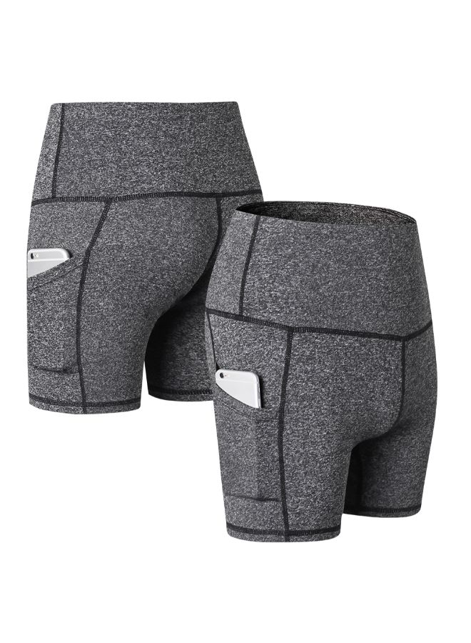 LIXADA High Waist Yoga Shorts With Pocket XXL  - Image 3