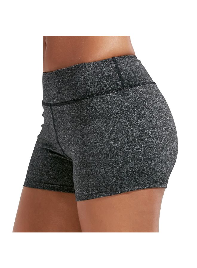 Generic High Waist Sports Shorts With Hidden Pocket M  - Image 2