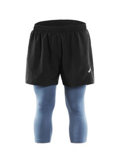 2-In-1 Breathable Running Capri Pants With Shorts XXL