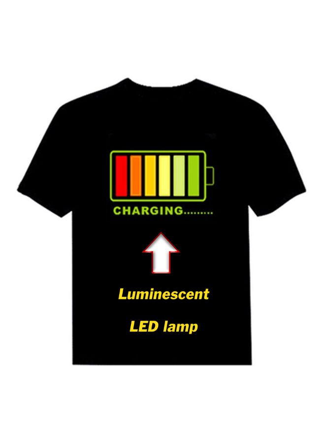 Generic Cell Audio-Controlled Luminescent Music T-Shirt L  - Image 2