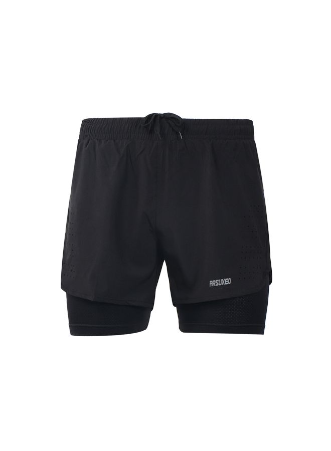 ARSUXEO 2-In-1 Breathable Running Shorts With Longer Liner XL  - Image 1