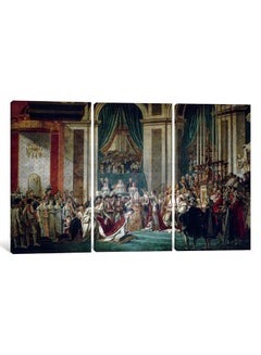 3-Piece Canvas Print Coronation Of Napoleon And Josephine Wall Art Multicolour 230 x 153 x 3.5cm