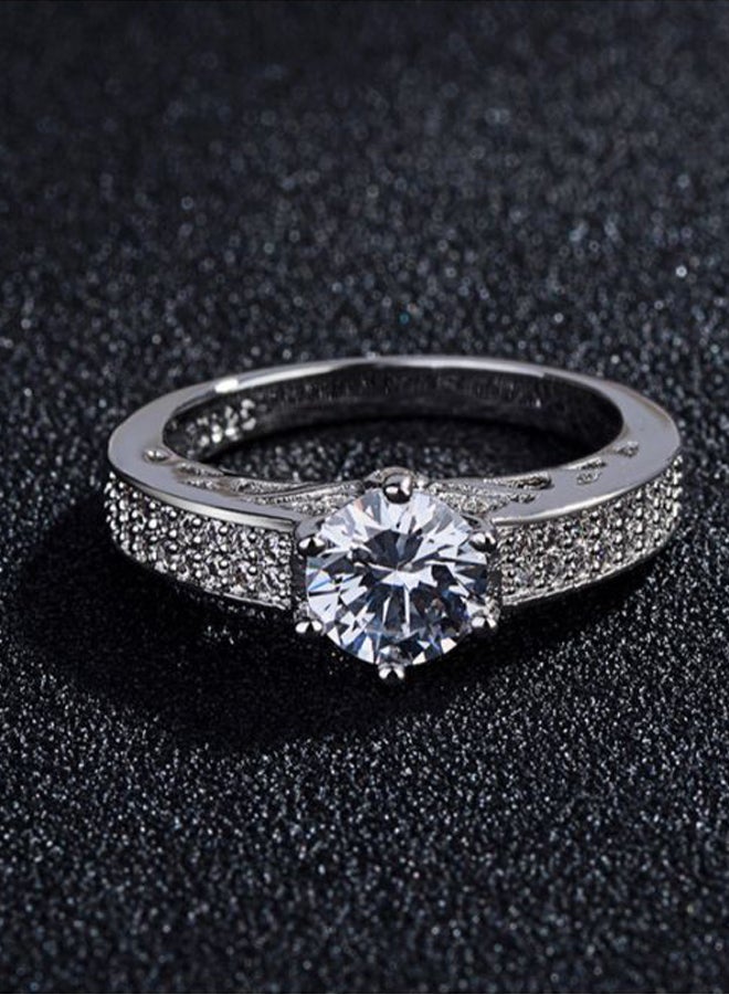 Cubic Zirconia Engagement Ring - Image 2