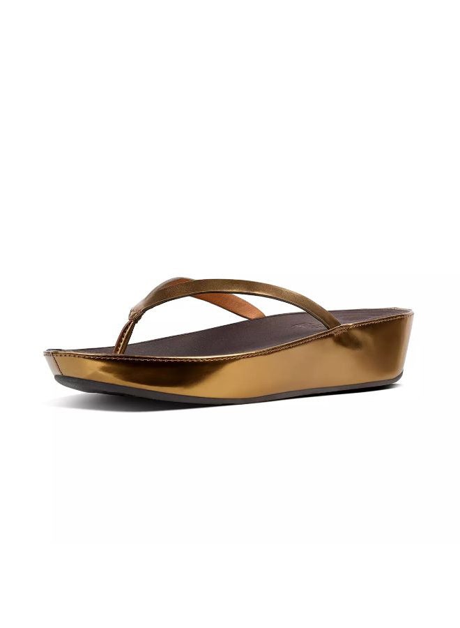FitFlop - Linny Toe-Thong Sandals Bronze Mirror - Image 1