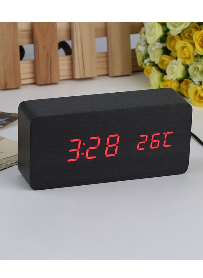 ساعة مكتب رقمية LED أسود 17Ø³Ù†ØªÙŠÙ…ØªØ±  - Image 2