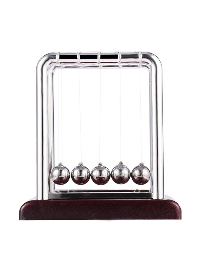 Generic - Newton's Cradle Science Desk Toy Silver 90 x 76 x 92mm - Image 1