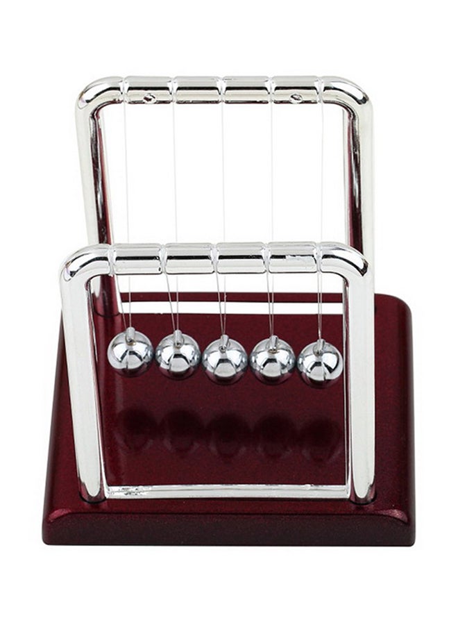 Generic - Newton's Cradle Science Desk Toy Silver 90 x 76 x 92mm - Image 1