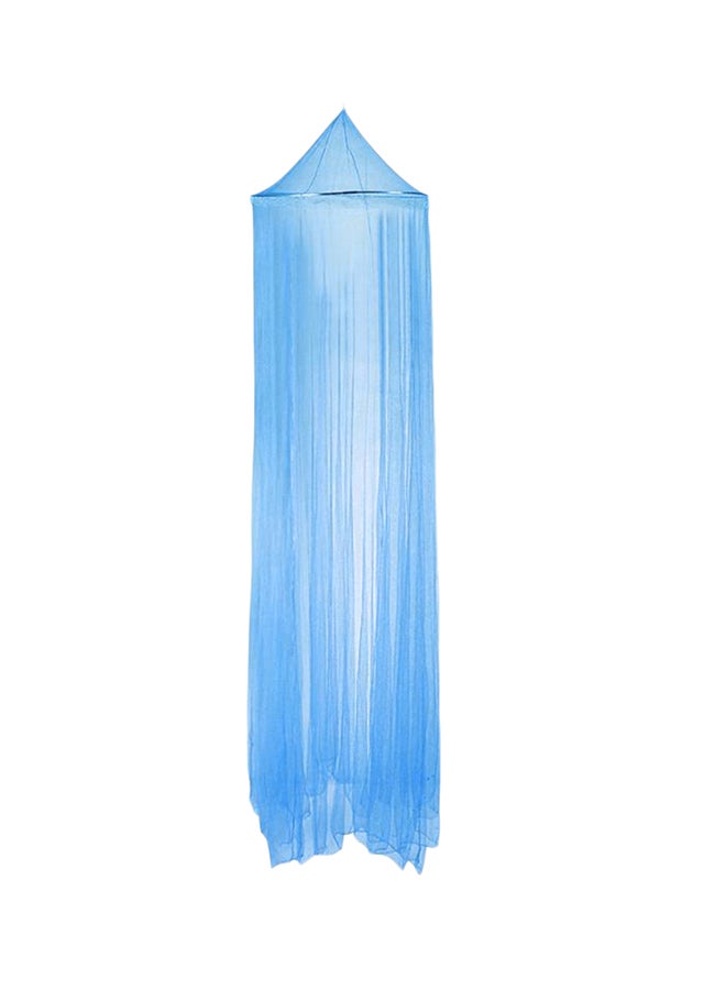Outdoor Round Lace Insect Bed Canopy Netting Curtain Blue 60cm  - Image 1