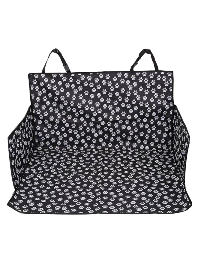 غطاء مقعد سيارة مضاد للماء للحيوانات الأليفة أسود/ أبيض - Image 2