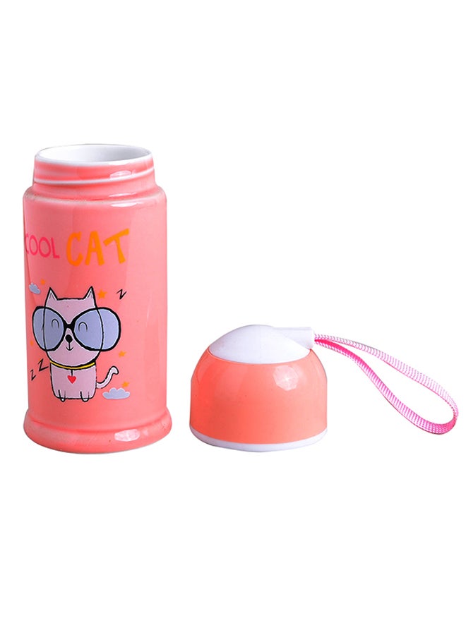 شاربدو زجاجة ماء بتصميم مصقول ولامع للشرب المباشر وردي - Image 2