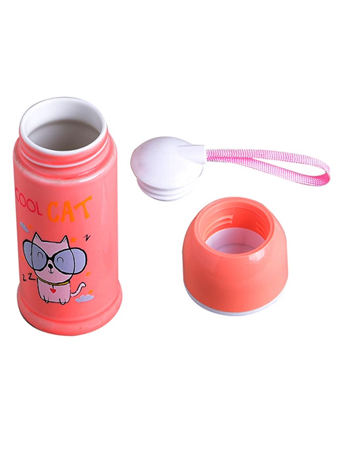 شاربدو زجاجة ماء بتصميم مصقول ولامع للشرب المباشر وردي - Image 3