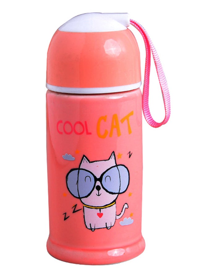 شاربدو زجاجة ماء بتصميم مصقول ولامع للشرب المباشر وردي - Image 1