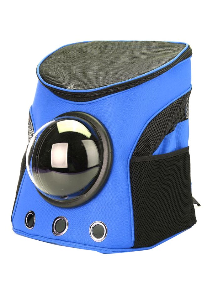 Generic Portable Breathable Pet Backpack Blue/Black 