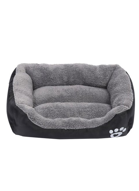 Comfortable Sleeping Bed For Pet 46x40x10 cm Black/Grey