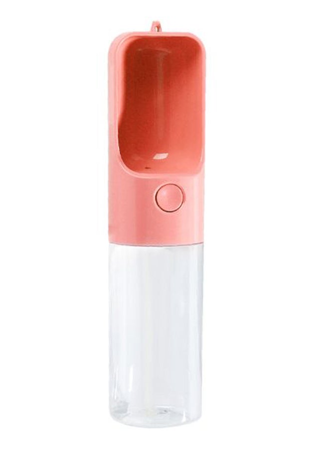 Generic Accompanying Water Bottle For Pet Peach/Clear 