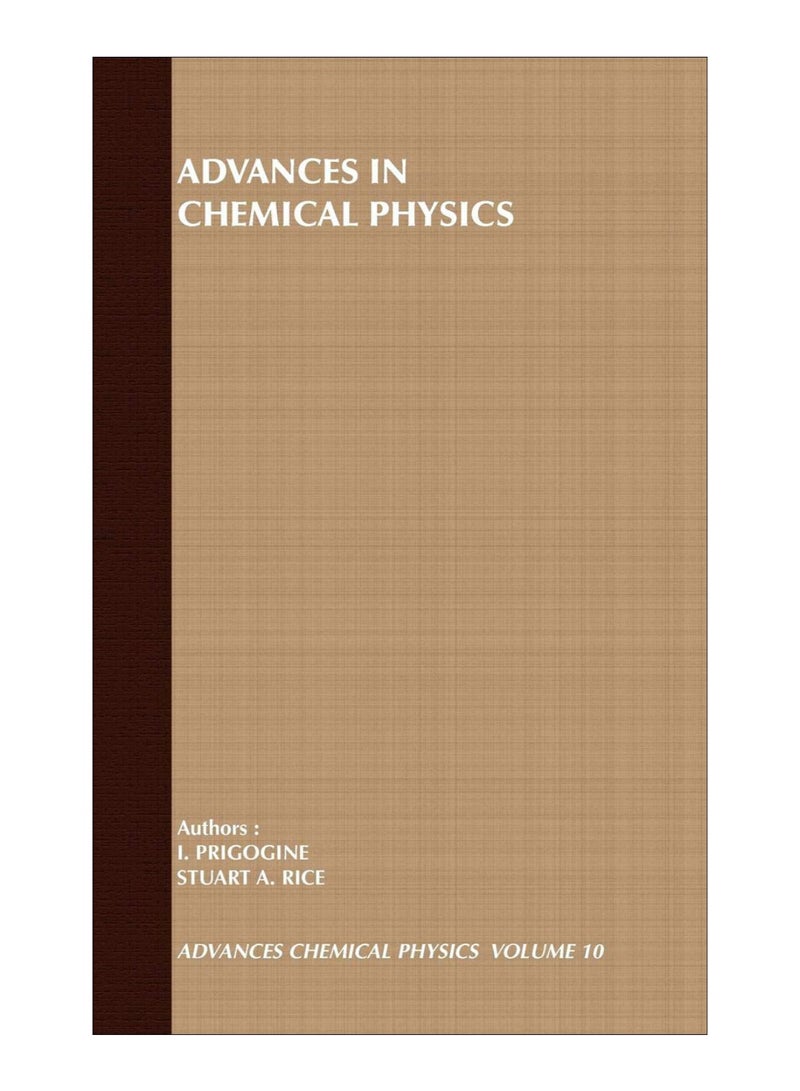 Advances In Chemical Physics hardcover english - 24-Sep-1999