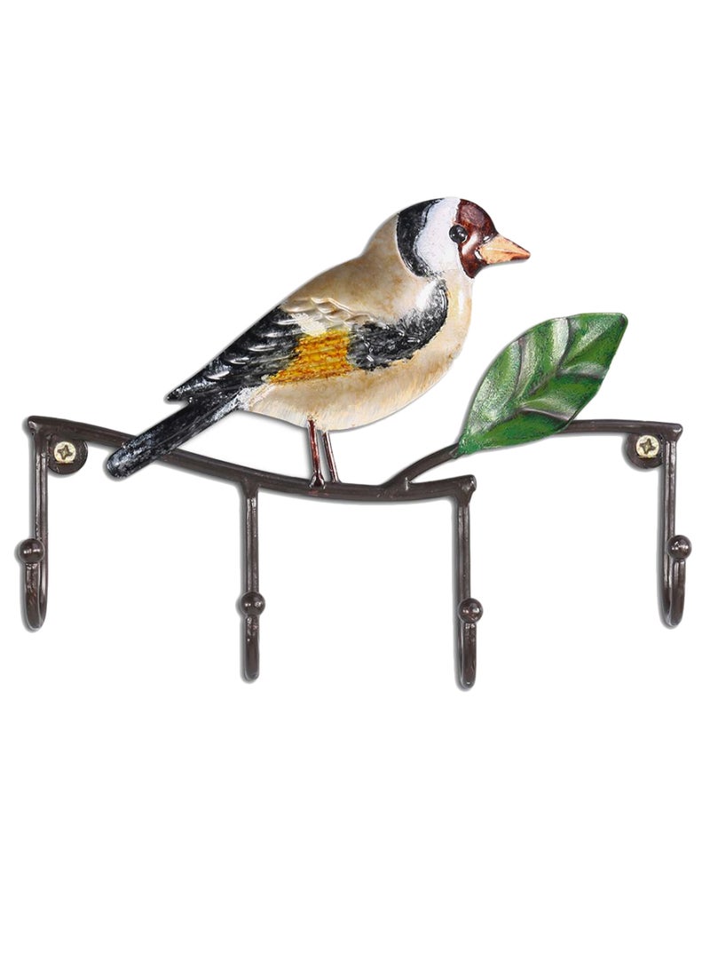 TOOARTS Bird Coat Key Rustic Decorative Vintage Hat Multicolour