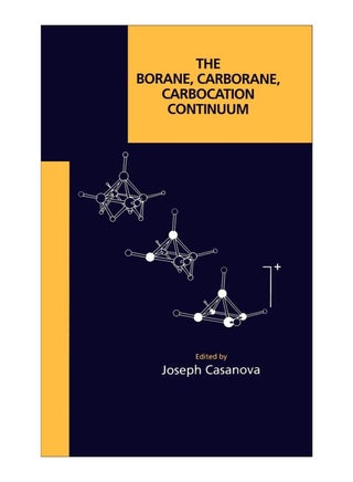 The Borane, Carborane, Carbocation Continuum hardcover english - 15 April 1998 - v1561135381/N26896550A_1