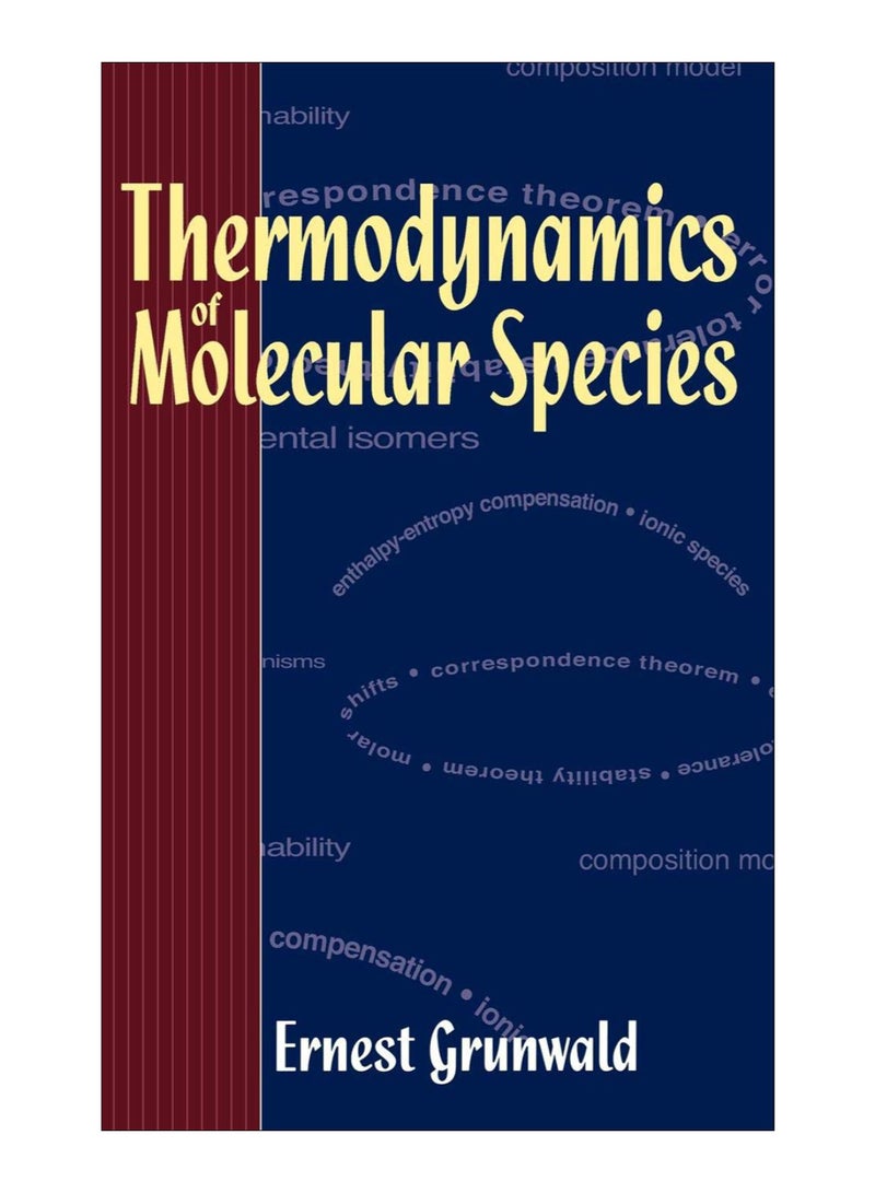 Thermodynamics Of Molecular Species hardcover english - 6-Dec-1996 