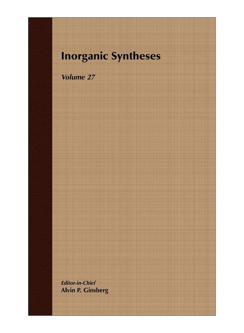 Inorganic Syntheses hardcover english - 30 April 1990 