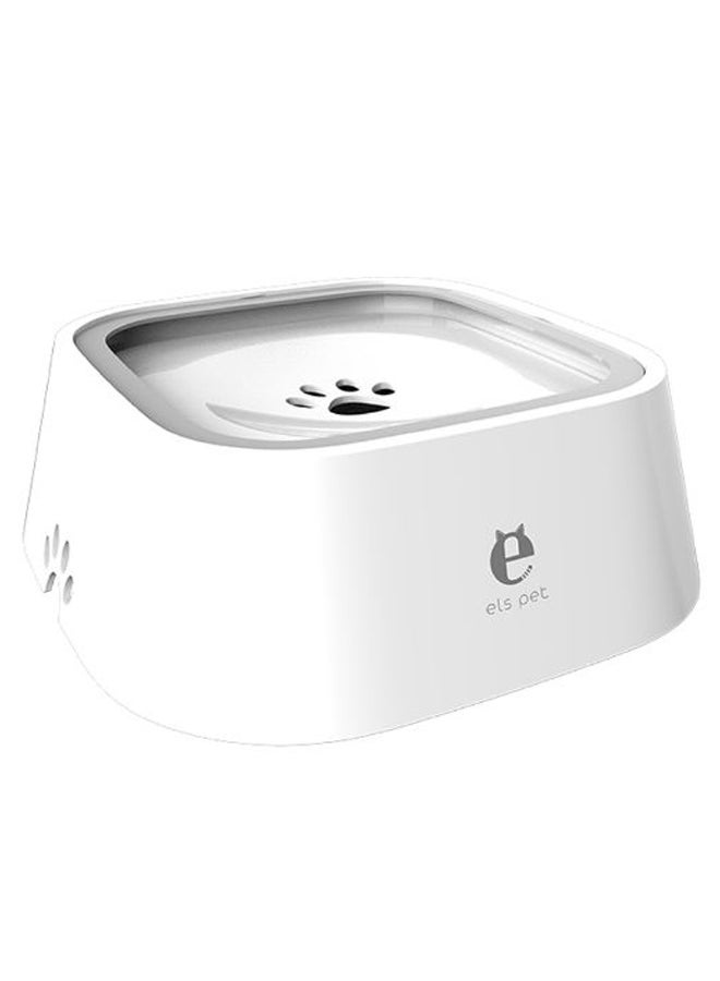 Non-Slip Bloat Splash Leak Proof Bowl White 18.5x22.5x7.8centimeter