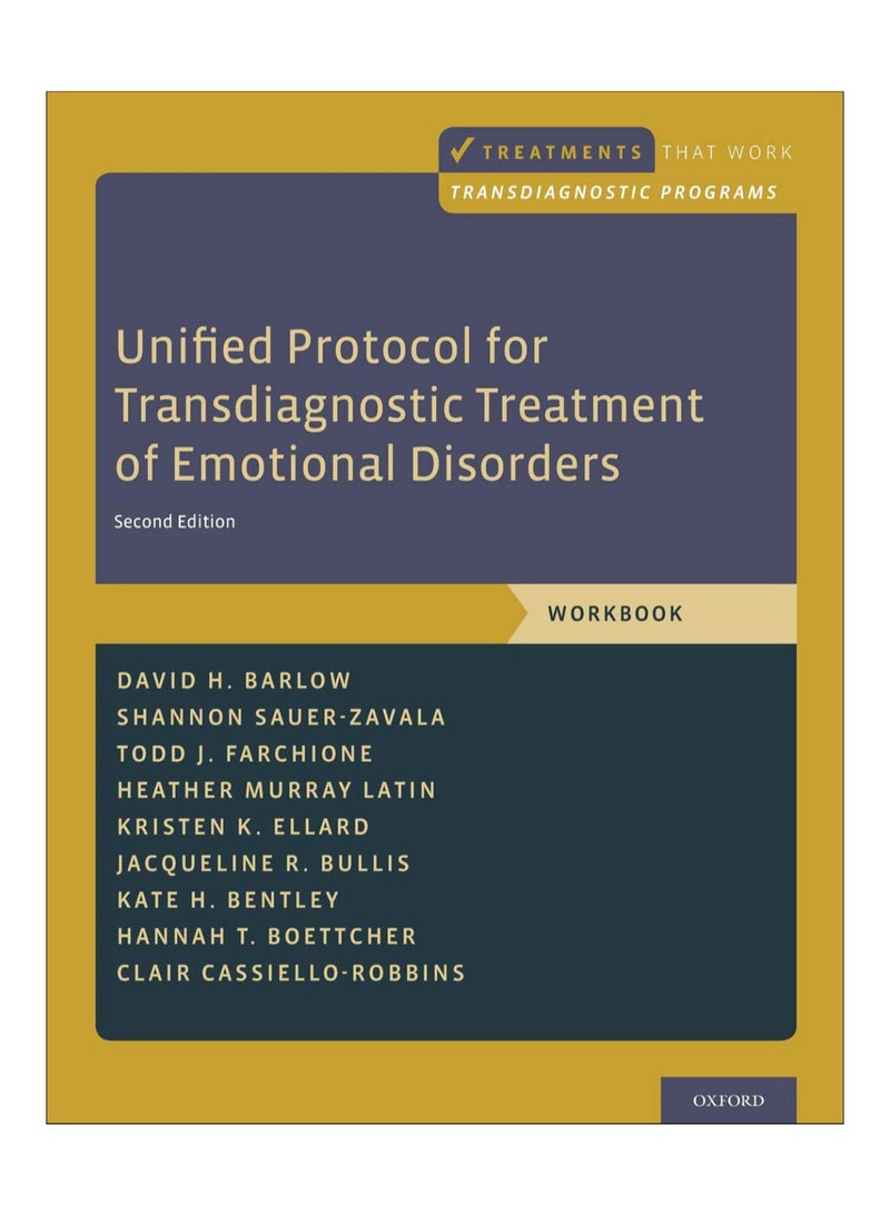 null - Unified Protocol For Transdiagnostic Treatment Of Emotional Disorders Paperback English by David H. Barlow - 15-Dec-2017 - Image 1