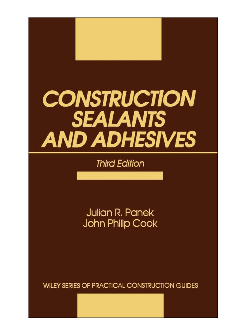 Construction Sealants And Adhesives hardcover english - 18-Dec-1991 