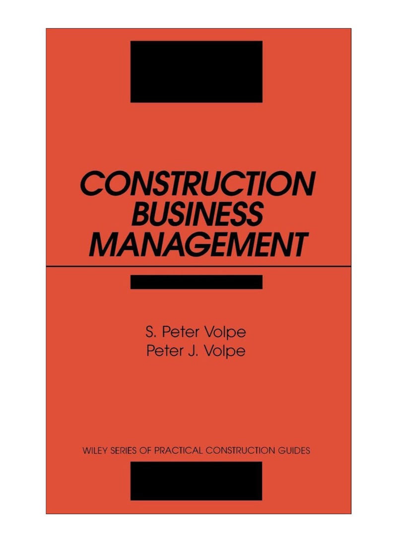 null - Construction Business Management Hardcover English by S. Peter Volpe - 27-Sep-1991 - Image 1