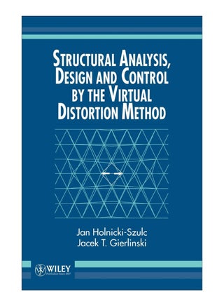 Structural Analysis, Design And Control By The Virtual Distortion Method hardcover english - 16-May-1995 - v1561135678/N26899120A_1