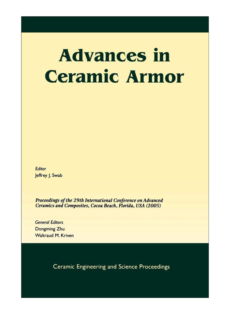 Advances In Ceramic Armor paperback english - 28-Dec-2005